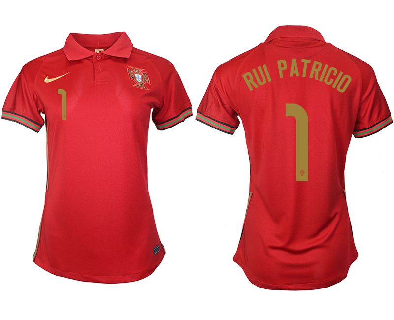 Women 2021-2022 Club Portuga home aaa version red #1 Soccer Jerseys